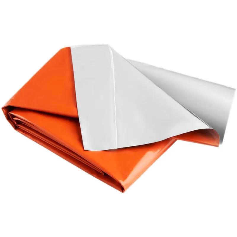 COUVERTURE DE SURVIE RÉUTILISABLE ORANGE OU KAKI Prix Cassé