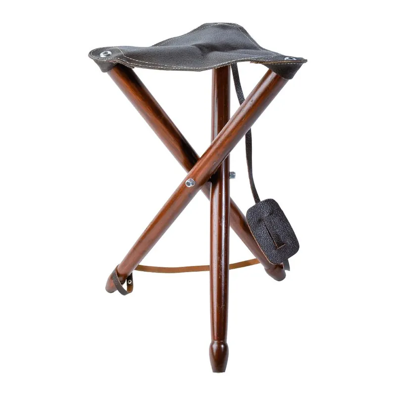 Vente Flash TREPIED BOIS SIEGE CUIR TS