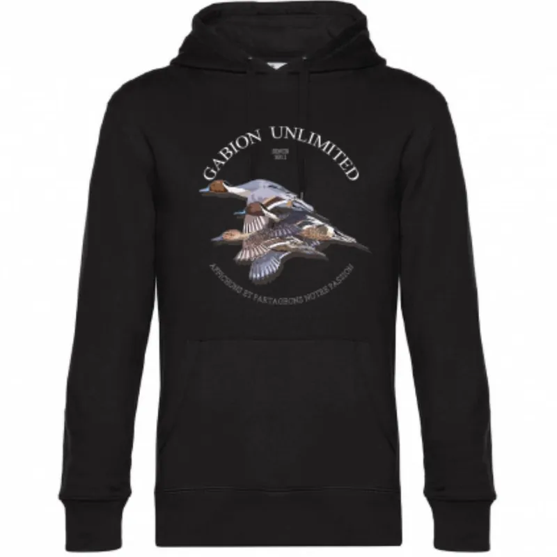 SWEAT CAPUCHE HOMME DH PILET NOIR Satisfait Ou Remboursé