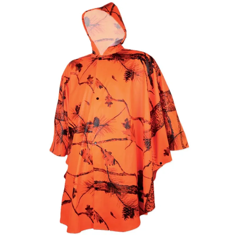 Vente Directe PONCHO LONG CAMO ORANGE
