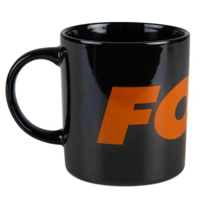 MUG NOIR ORANGE Pas Cher