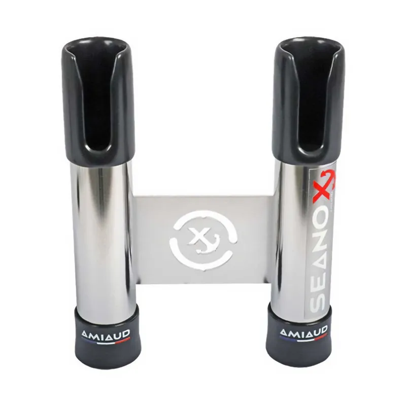 Offener Rutenhalter 2 Angelruten zur Befestigung am Balkon Offre Limitée