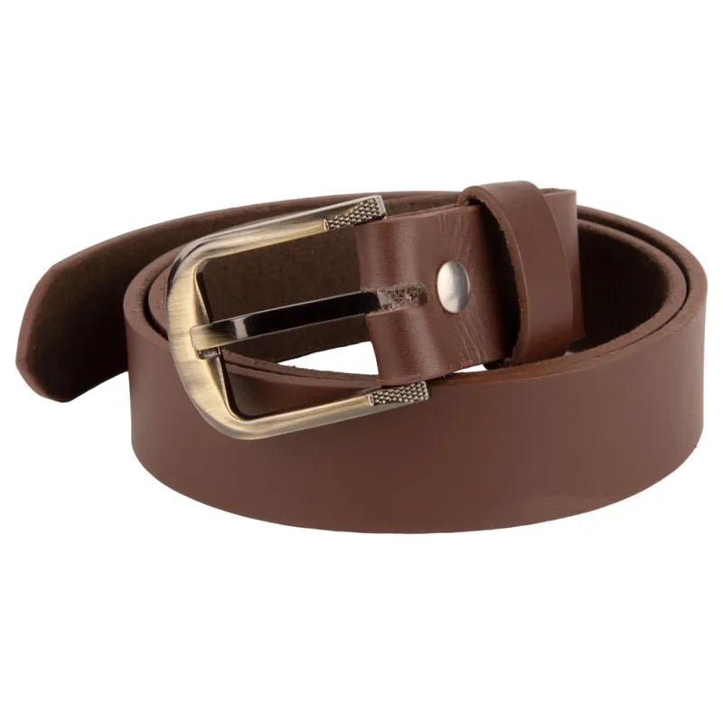 CEINTURE CUIR MARRON Solde