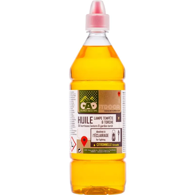 HUILE CITRONNELLE 1L LAMPE TEMPÊTE/TORCHE Retour Gratuit