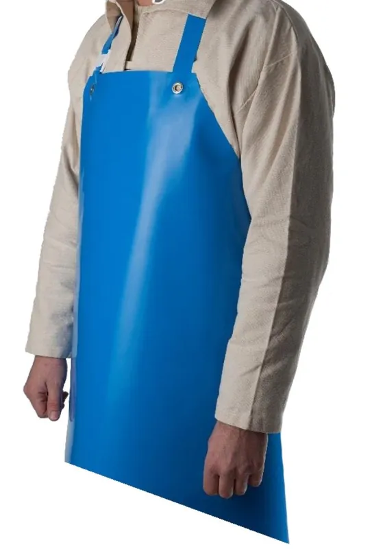 Vente Directe TABLIER DE BOUCHER POLYURETHANE BLEU