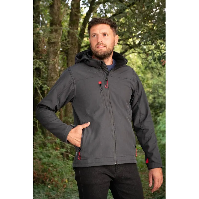 Prix Bas VESTE SOFTSHELL TREILLIS GRISE