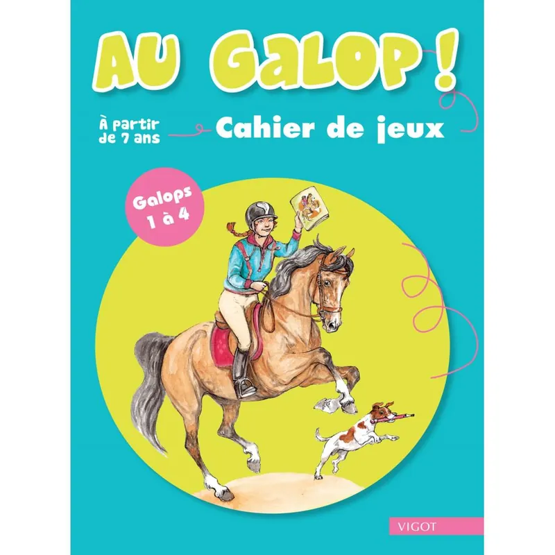 LIVRE AU GALOP (1A4) CAHIER JEUX Promotion