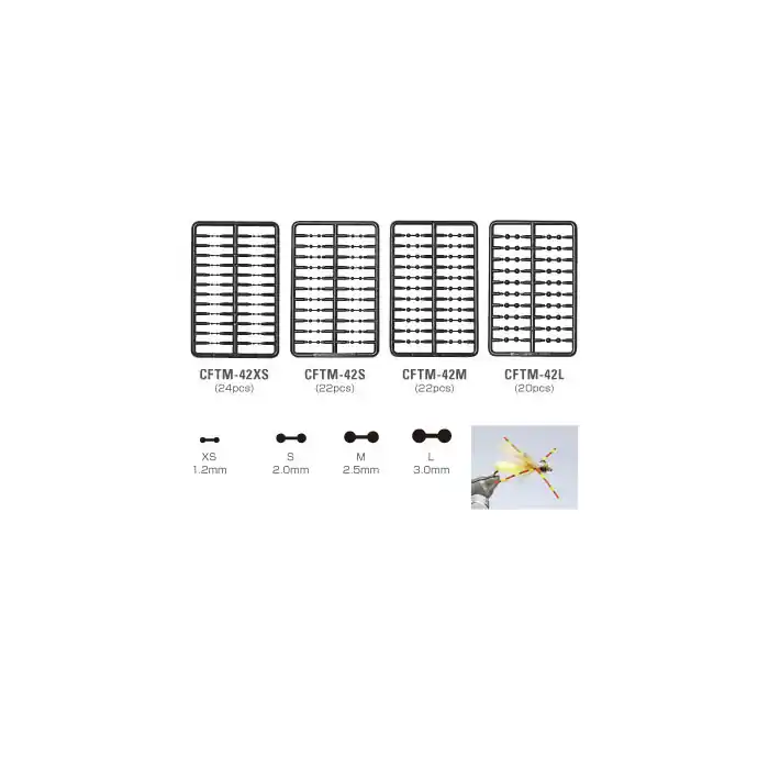 Yeux pour mouches C&F Plastic Ball Eyes Réduction