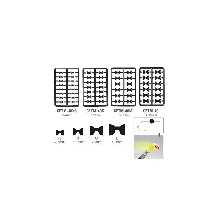 Yeux pour mouches C&F Plastic Dumbbell Eyes Meilleur Prix