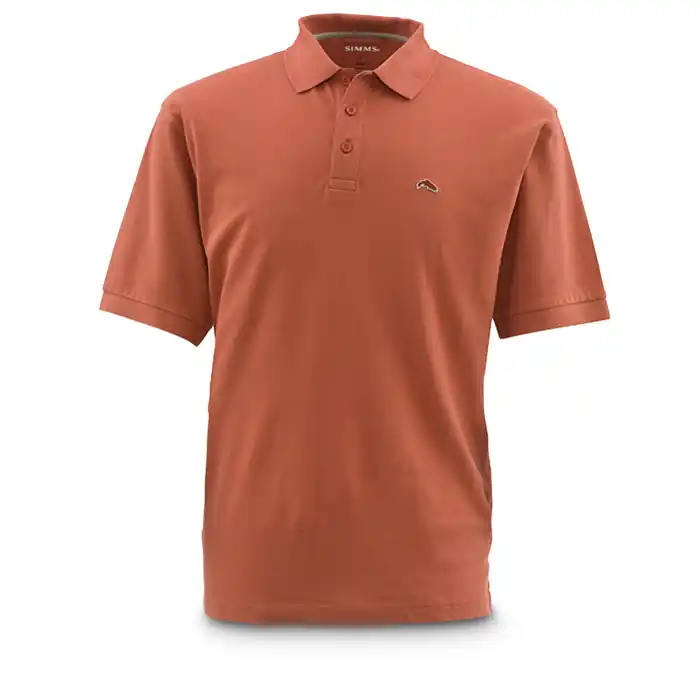 Satisfait Ou Remboursé Simms Trout Polo Orange