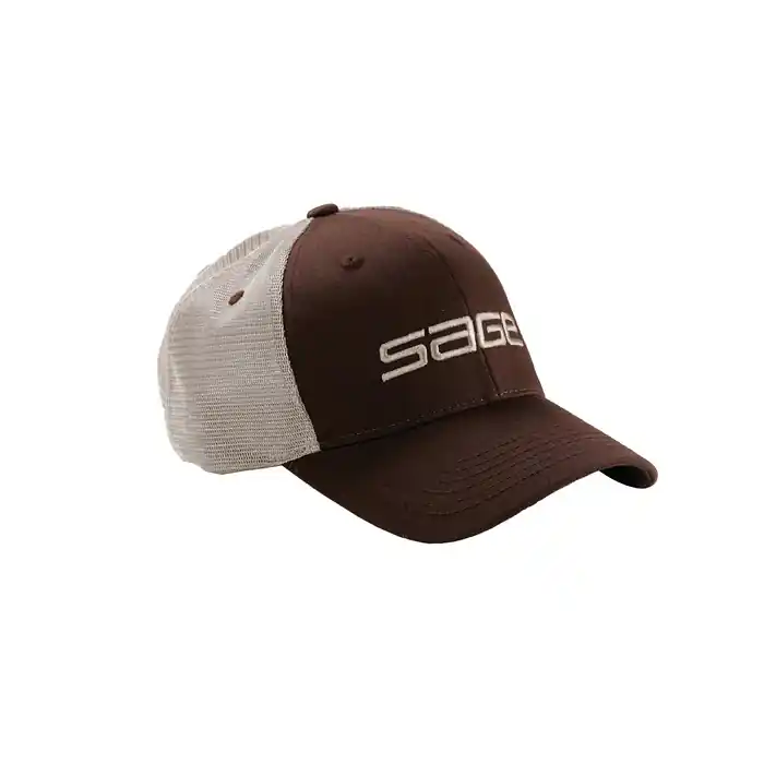 Casquette de pêche Sage Mesh Back – Brown/Tan Nouvel Arrivage