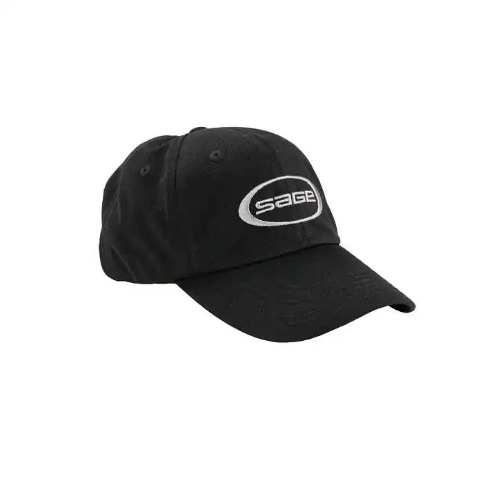 Casquette de pêche Sage Poly Mesh Long Bill – Black Promotion Saisonnière