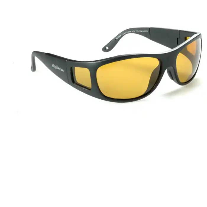 Prix Promo Lunettes polarisantes pêche Flying Fisherman Quantum – Black Yellow Amber