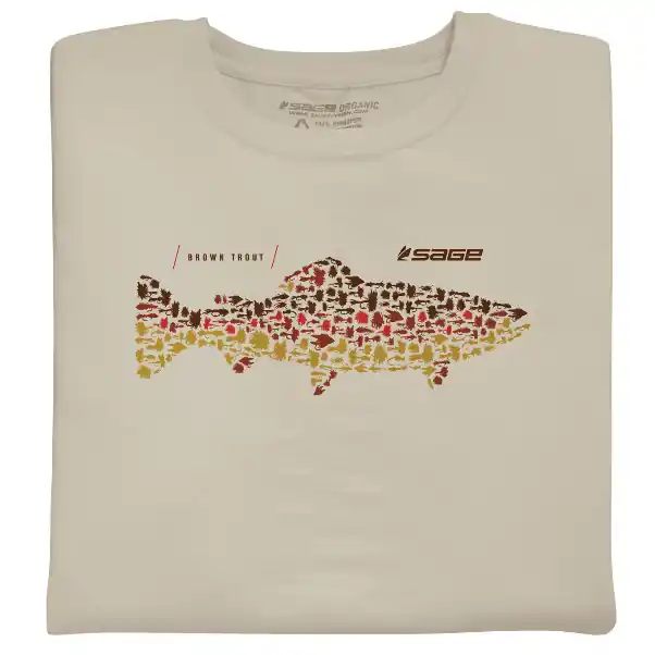 Offre Exclusive Sage Brown Trout Flies Tee (2)