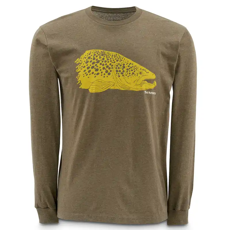 Authentique Simms T-Shirt Kype Jaw LS Earth