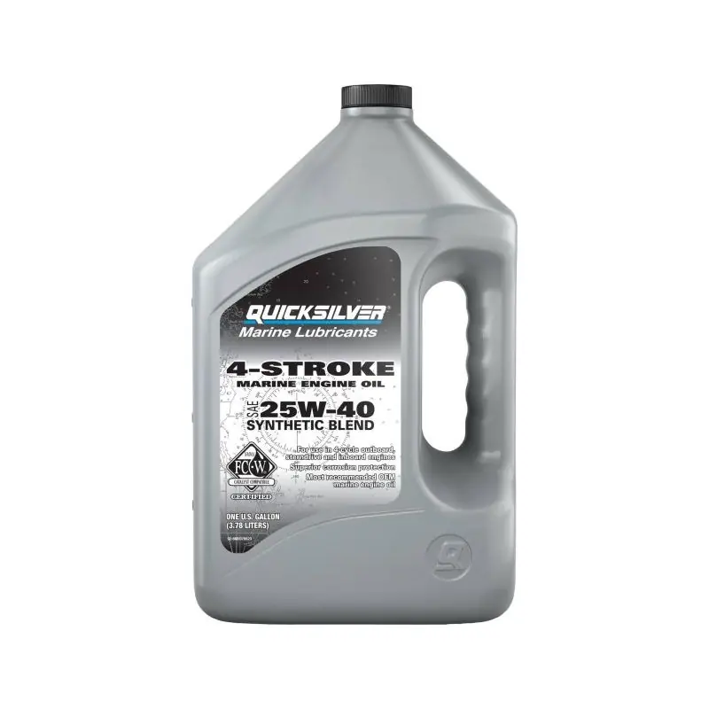 Bon Plan Huile marine 4 temps mélange synthetique FCW – 25w50 – 4l – Quicksilver