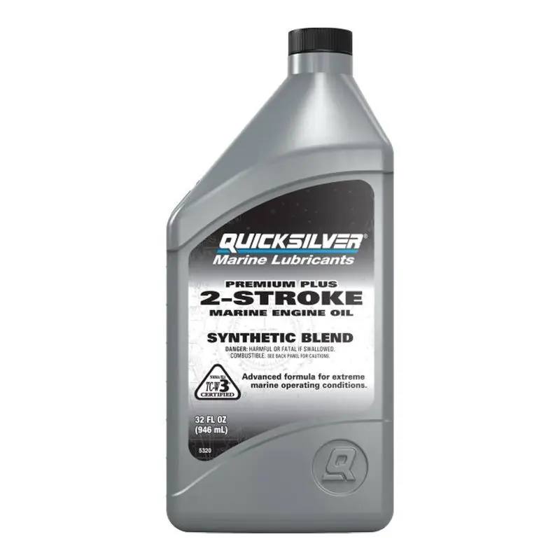 Haute Qualité Huile moteur hors-bord 2 temps premium plus TCW3 – 1l – Quicksilver