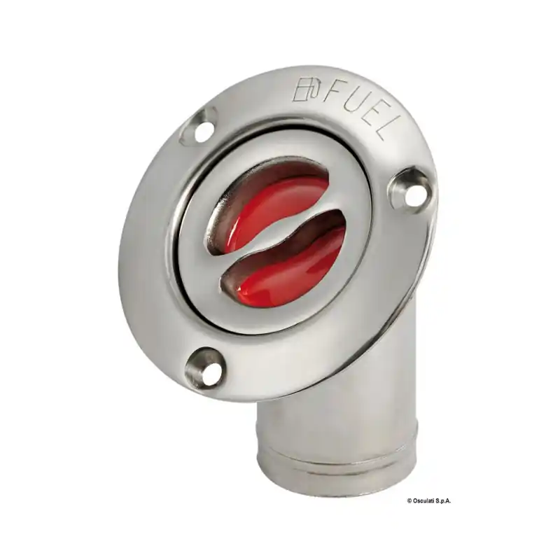 Bouchon incline 45 fuel inox poli 38 mm – osculati Dernier Modèle