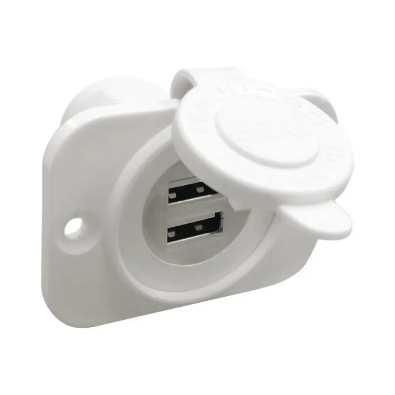 Double prise usb blanche ecrou arriere + panneau – osculati Offre Spéciale