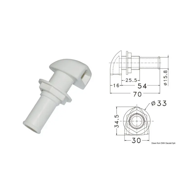 Vente Directe Event en plastique embout o 16 mm – osculati