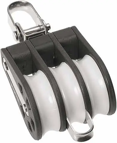 Promotion Barton Poulie à trois disques avec manille pivotante et chien-assis