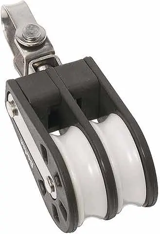 Haute Qualité Barton Poulie à deux disques avec manille pivotante