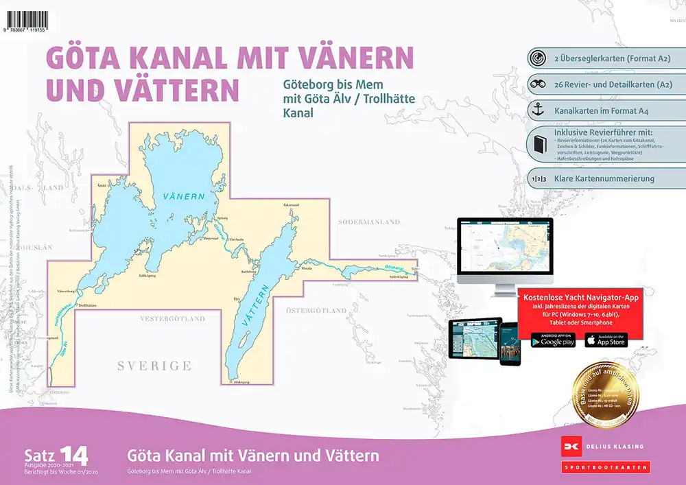 Satz 14: Götakanal•Vänern•Vättern Soldes
