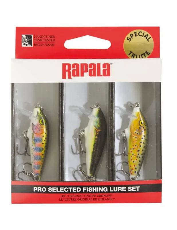 Quantité Limitée Leurre de pêche Rapala Minnow Kit Trout 12 Gr