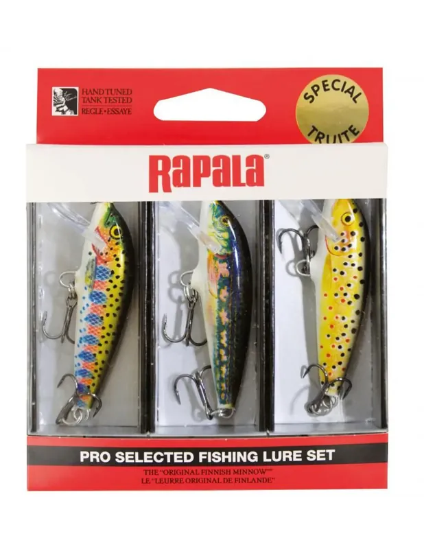 Achat Immédiat Leurre de pêche Rapala Minnow Kit Trout 11 g