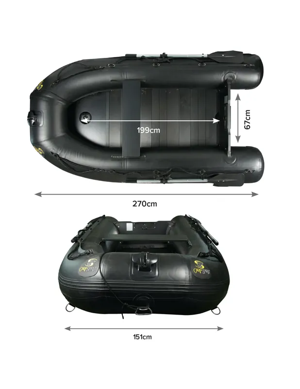 Bateau de pêche Carp Spirit BLACK BOAT ALU 270 Acheter Direct