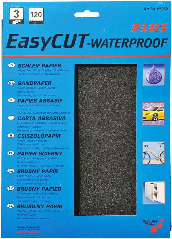 Papier abrasif à l&rsquo;eau, paquet de 3 Nouveauté