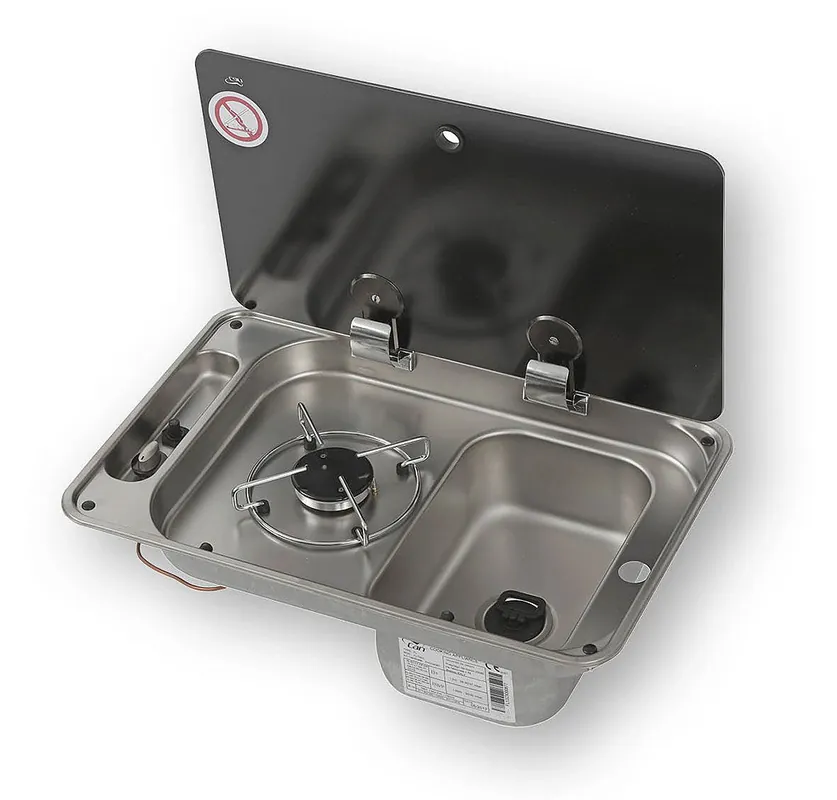 Réchaud à gaz avec évier 1 flam. Haute Qualité